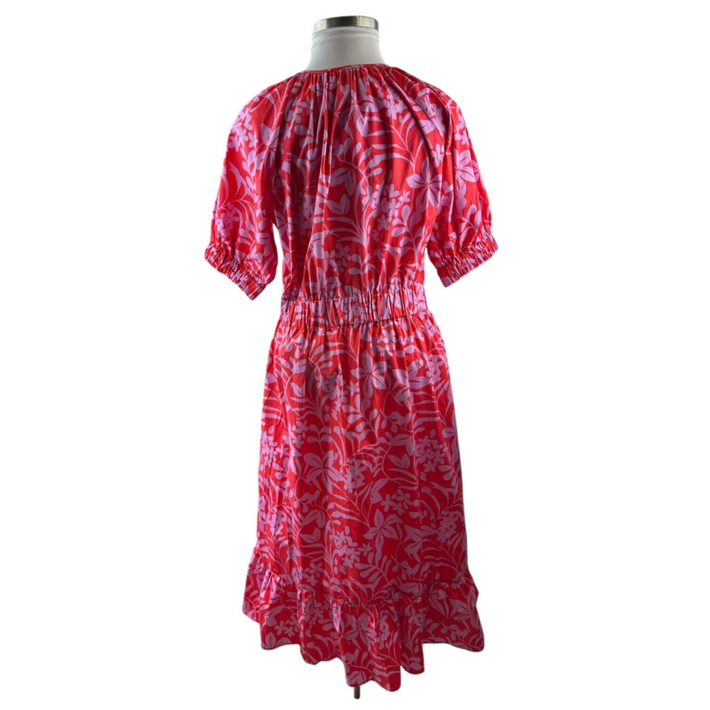 Voyageur by Mersea Hedy Tropical Floral Vine Tiered Midi Maxi Dress Mer Sea XL - Picture 12 of 14